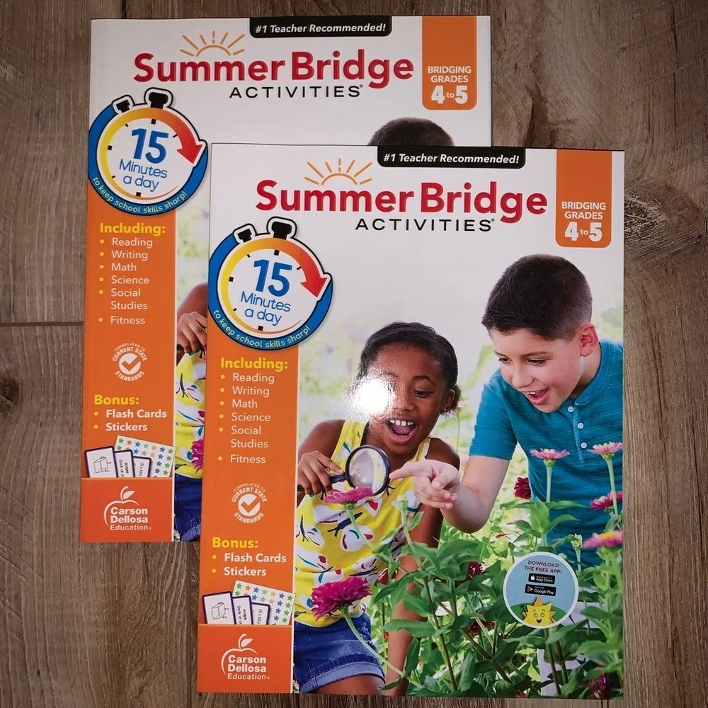 2 Summer Bridge Activities Workbooks | Grades 4–5 | New